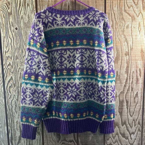 Vintage Chaps Ralph Lauren Snowflake Sweater ❄️🐑 - Picture 4 of 4